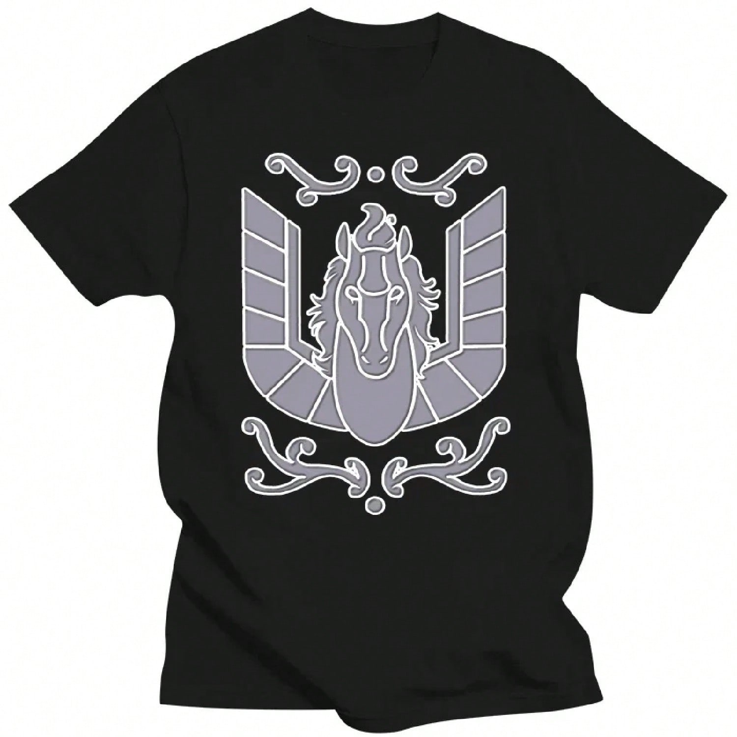 Black T-Shirt - Danmachi Propaganda - Hestia- Unisex Clothing S