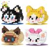 MINI Süßer Haustier Hund Katze Modell Baustein Mikro Set Kinder Stadt Cartoon Tier Diamantsteine Lernspielzeug für Erwachsene