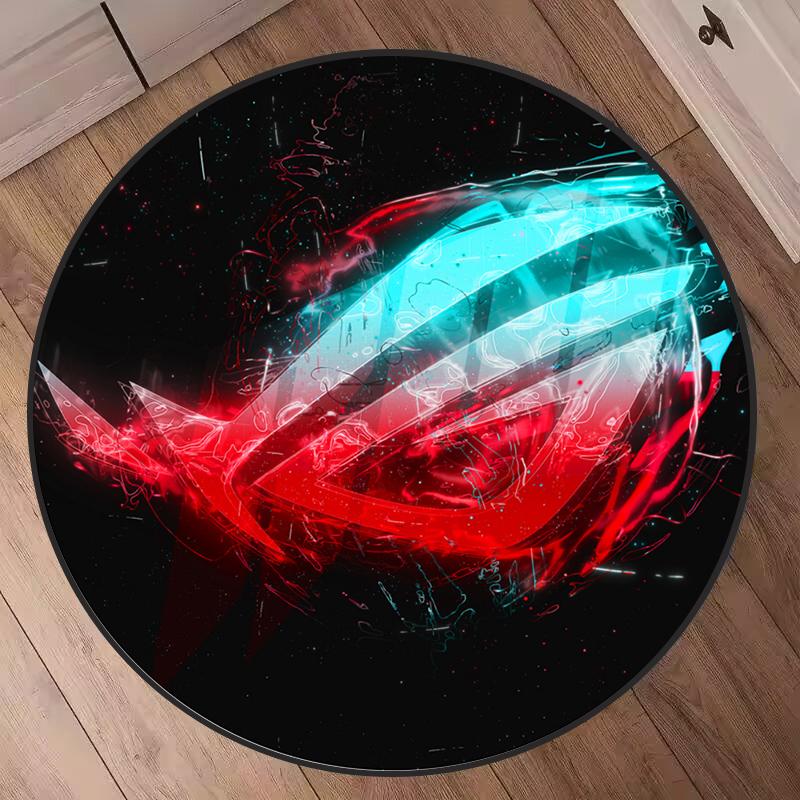 

Durable ROG Inspired Gaming Floor Mat for Office and Chair Use Pashia Design Carpet Soft Rug Perfect for Gaming Enthusiasts 60cm