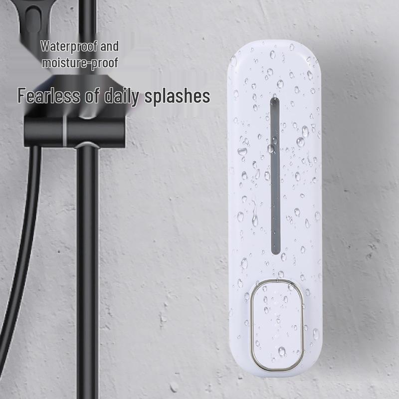 Wall-Mounted No-Drill Manual Soap & Shampoo Dispenser
