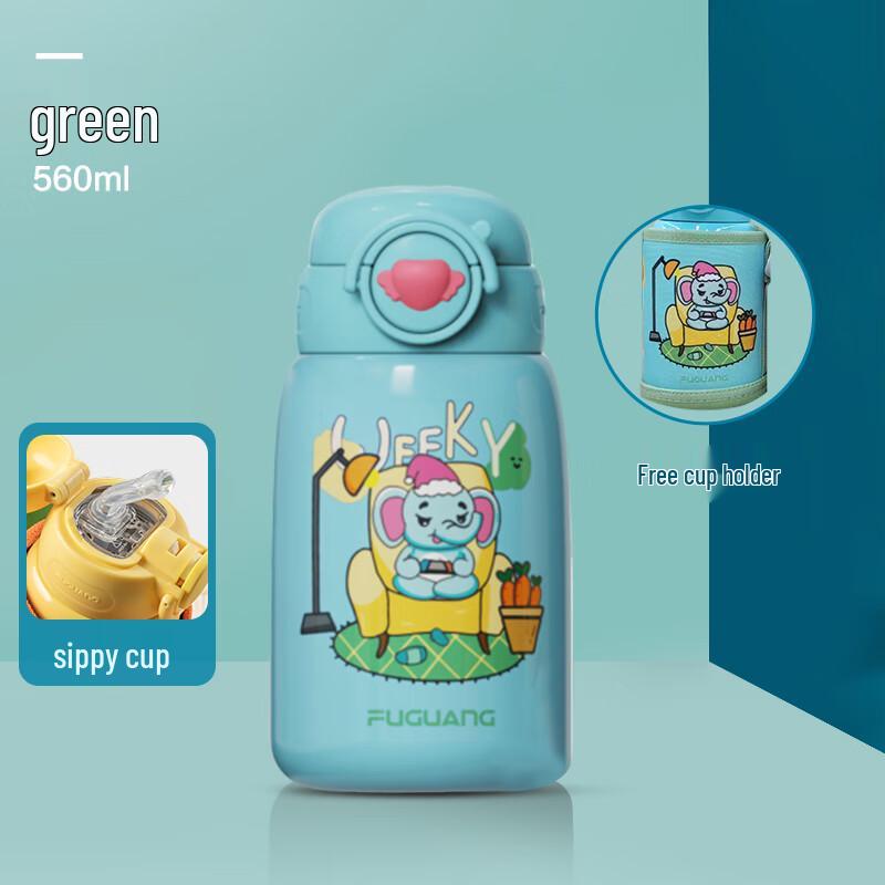 Fuguang Kids 316 Stainless Steel Insulated Straw Water Bottle