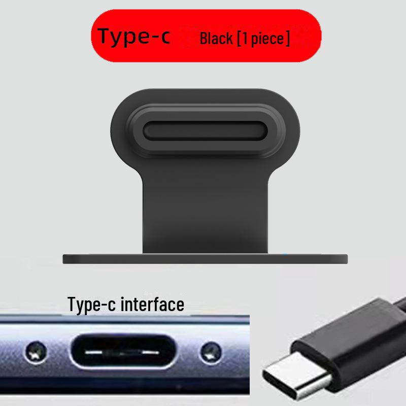 

Пилозахисна заглушка Type-C для телефонів Android Huawei, Vivo, Xiaomi, Oppo, Redmi Type-c 1 piece чорний