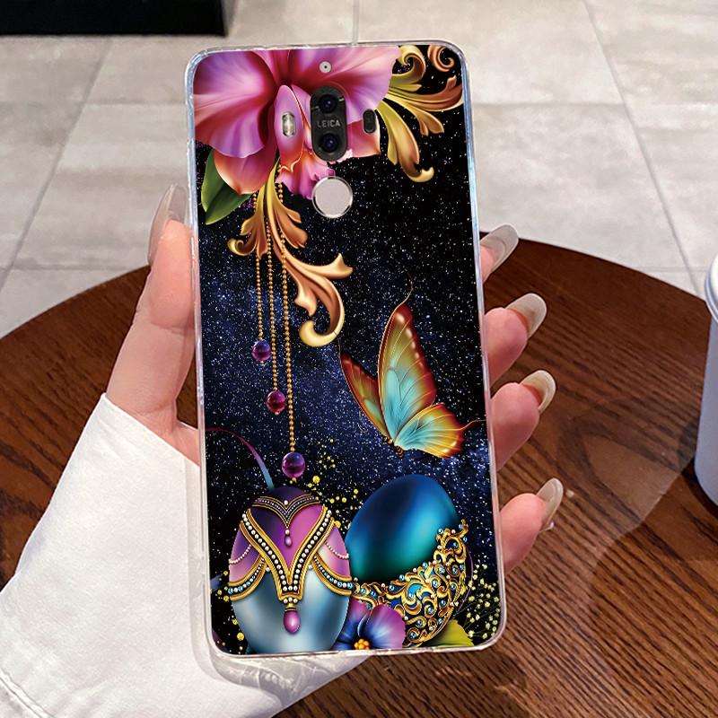 Jelly Casing For Huawei Mate 9 Coque Funda Clear Silicone Soft TPU Back Cover Cute Cat Rabbit Heart Protective Case Capa