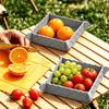 Foldable Dining Plate Magnetic Portable Anti-Slip Heat Resistant Picnic Placemat For Fridge Car Travel Camping Picnic Kitchen
