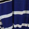 Salvatore Ferragamo made in Italy Border Pattern Long sleeve knit L blue Men's Used