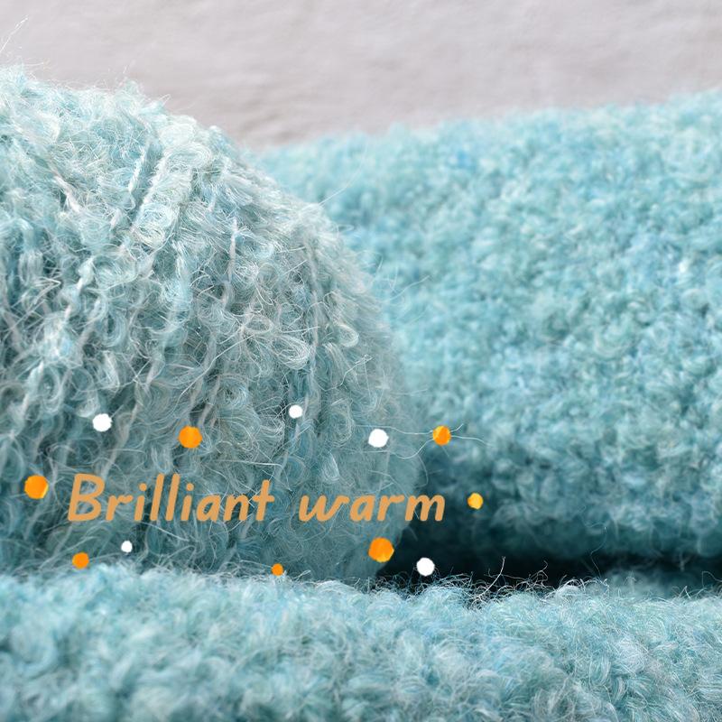 50g/roll Blended Coil Yarn Teddy Roll Yarn Soft Knitted Crochet Dyeing Yarns DIY Hand Knitted Crochet Knitted Sweater Hat Doll