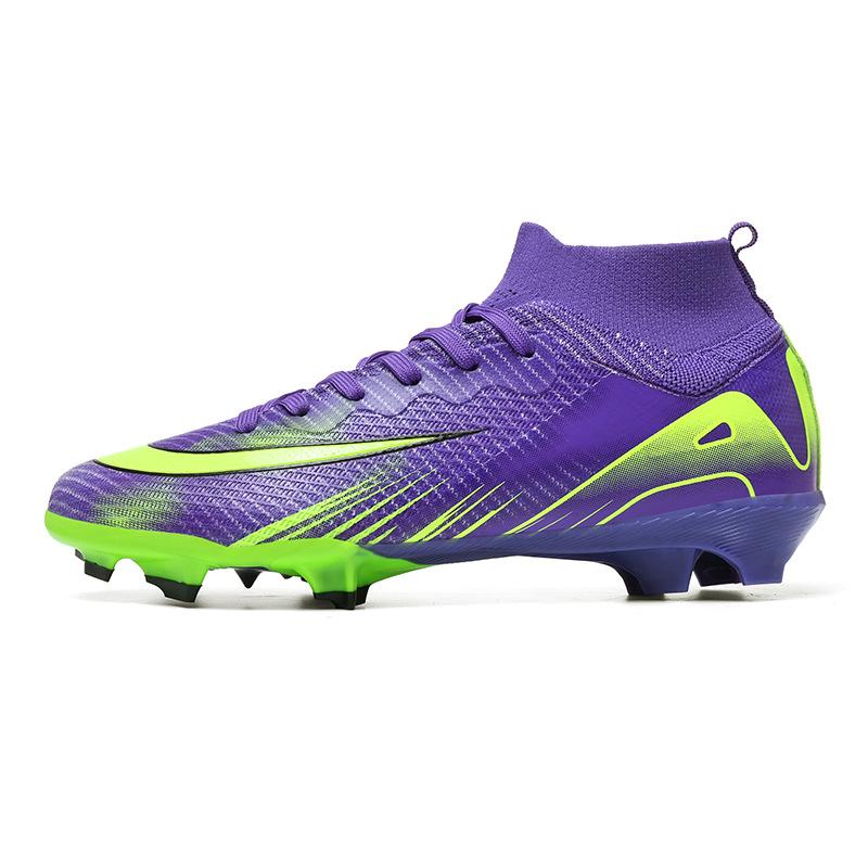 New High-top Football Shoes for Boys and Girls, Long Nails, World Cup Broken Nails Competition Training Football Shoes