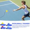 Pickle Ball Training Aids Bases With Elastic Rope Ball Professional PickleballPractice Tool Self-Duty Rebound PickleballTrainer