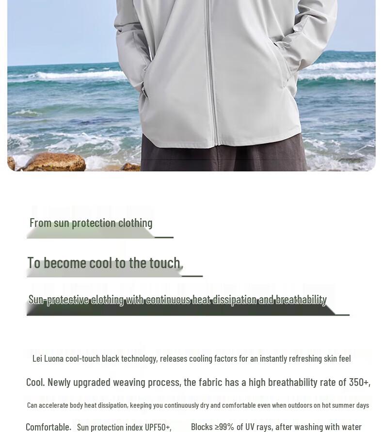 VVC Men's 502 Ice Silk UV Protection Outdoor Jacket