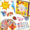 Colored Origami Kit - 54 Unique Designs Origami Paper Suitable for DIY Crafts and Educational Activities, Lifestyle&Animal Theme