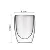 Creative Drinkware 80ml/225ml/320ml Double Wall Glass Cup Coffee Mug Modern Glassware Transparent Glass Classical Whiskey Glass