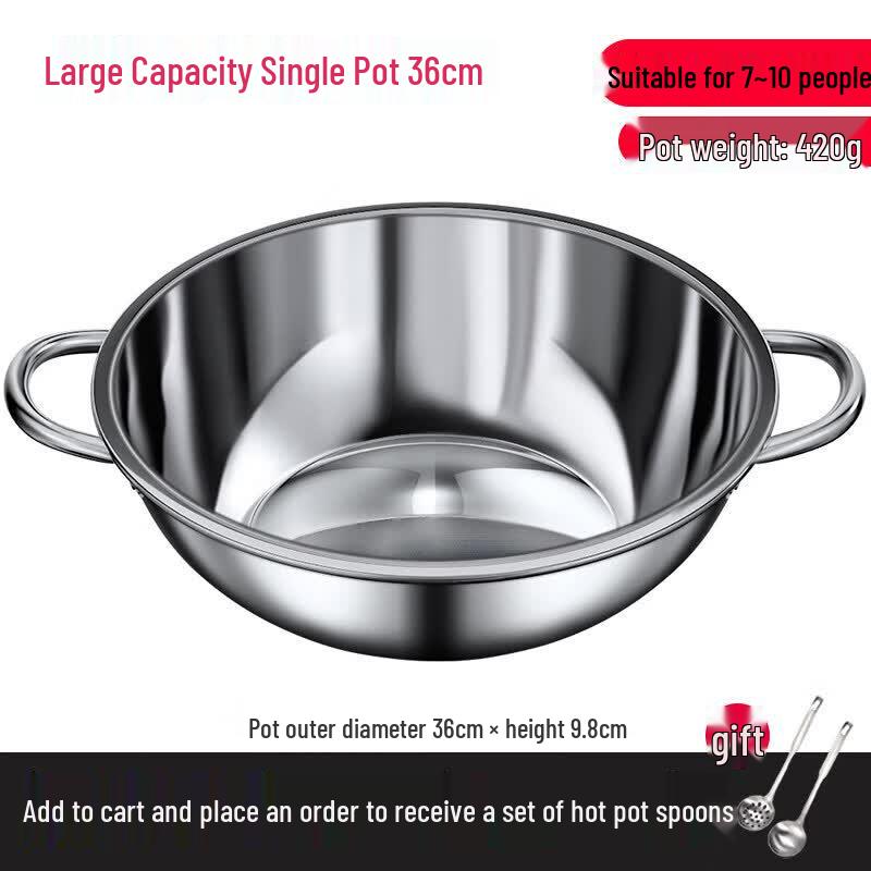304 Stainless Steel Induction Split Hotpot