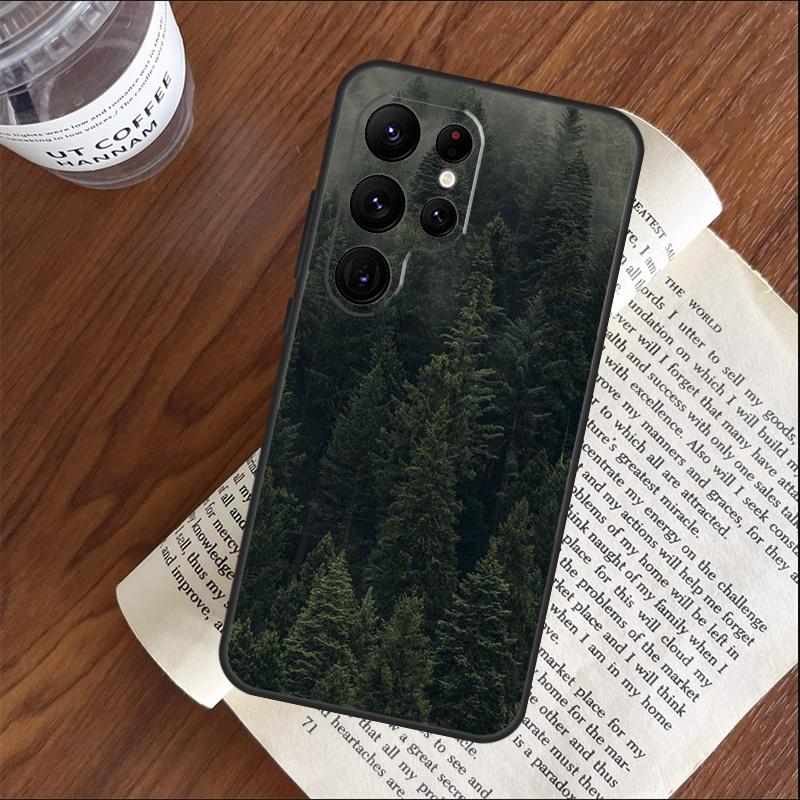 Beautiful Mountain Forest Nature Case For Samsung Galaxy S25 S24 S23 S22 S21 Ultra S9 S10 S20 Plus S24 FE Funda Cover Shell