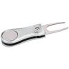 Golf Pitchgabel Edelstahl Faltbares Golf Divot Reparaturwerkzeug mit Magneti ZubehörSilber