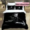 3D Print Rock Star Johnny Hallyday Bedding Set Boys Girls Twin Queen King Size Duvet Cover Pillowcase Bed boys Adult Bedroom
