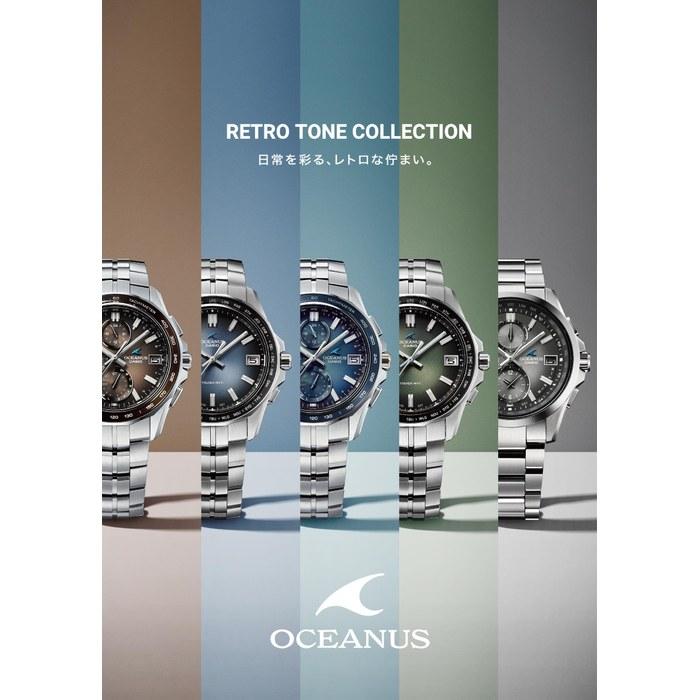 [Casio] Oceanus Manta Retro Tone OCW-S400RA-2AJF Men's Watch - Blue