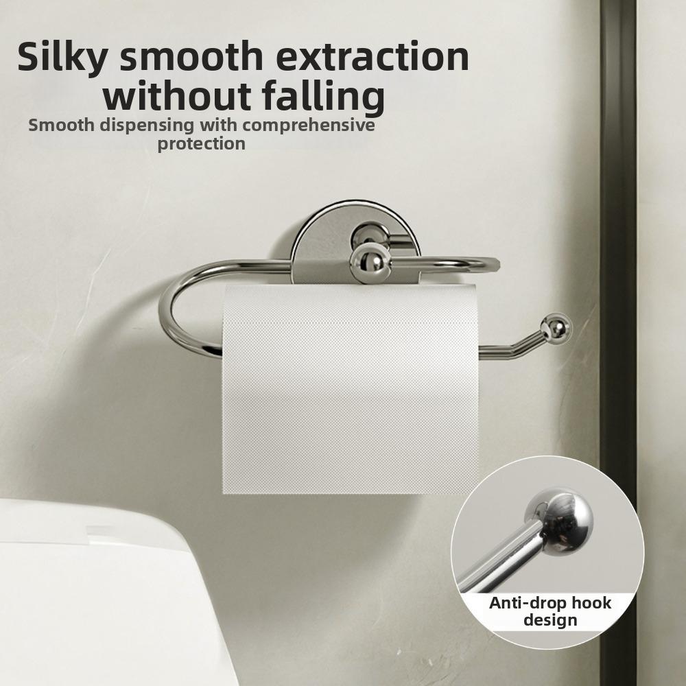 with Suction Cup Bathroom Tissue Holder Stainless Steel Roll Holder Toilet