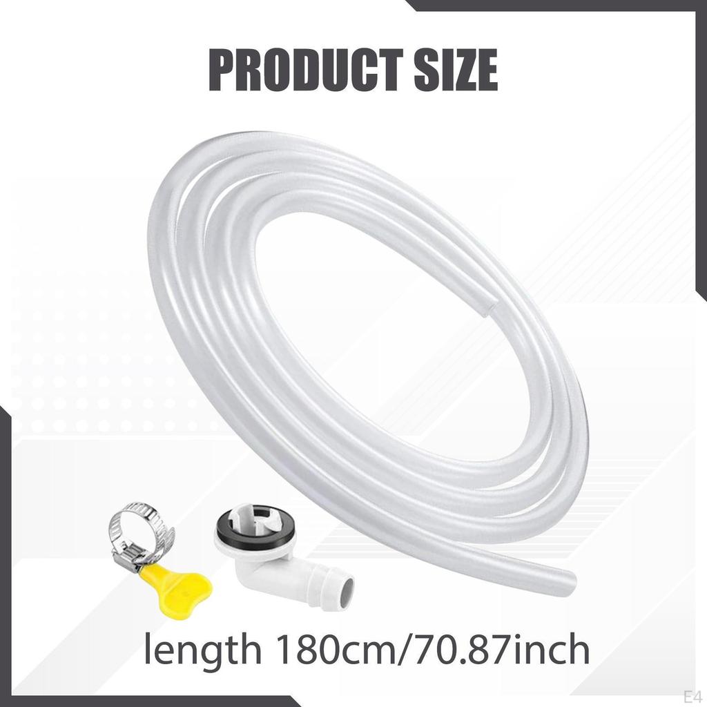 Kit de Tuyau d'Évacuation de Climatiseur de Rechange Anti-Fuite avec Connecteur pour Appartement