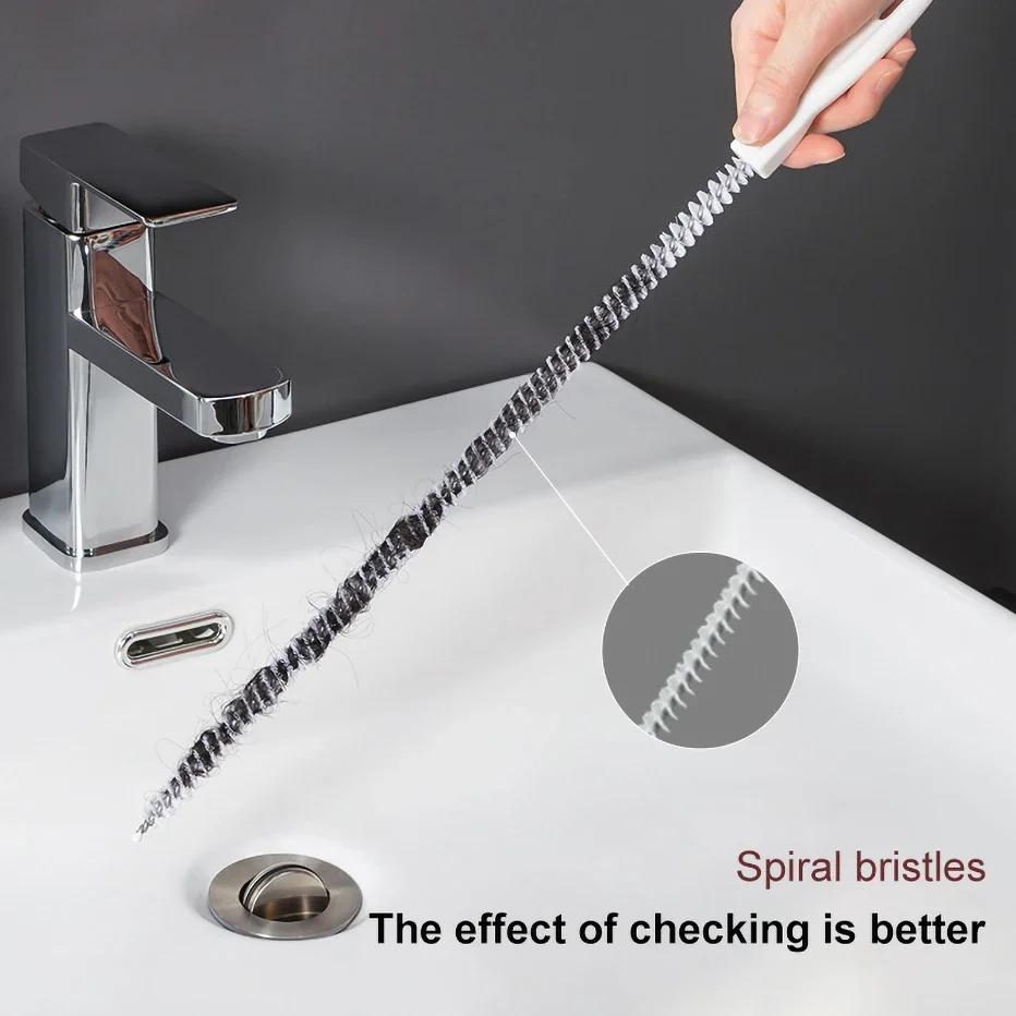 Sink Pipe Unblocking Brush Bathroom Accessories Sewer Cleaner 18 Clogged Hole Removal Tool Home Appliance Electric Scooter Baby