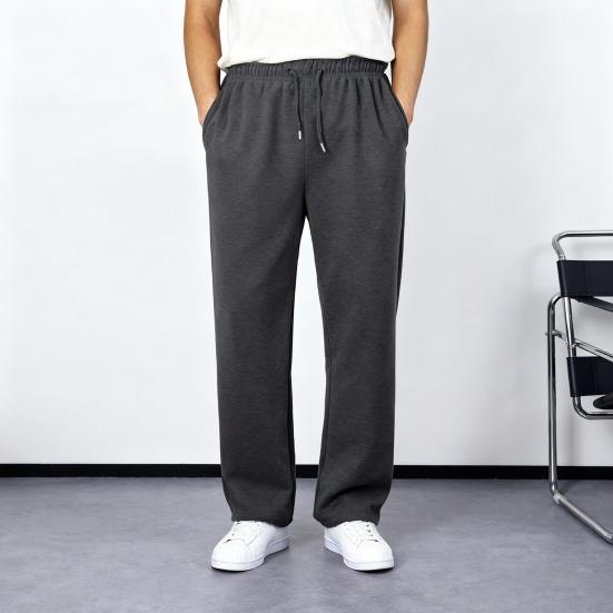 Herren Baggy Sweatpants Kordelzug Taille Sporthose Gerades Bein Freizeithose Jogginghose für Herbst Winter Workout Tennis Morgenlauf