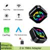 New 2 In 1 Wireless CarPlay Adapter Mini Plug And Play Carplay AI Box BT WiFi Connection Smart Dongle Universal
