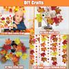 500PCS Autumn Fall Leaves, Fall Artificial Maple Leaves for Thanksgiving Decorations, Weddings, Fall Decorations and Table Crafts Decor