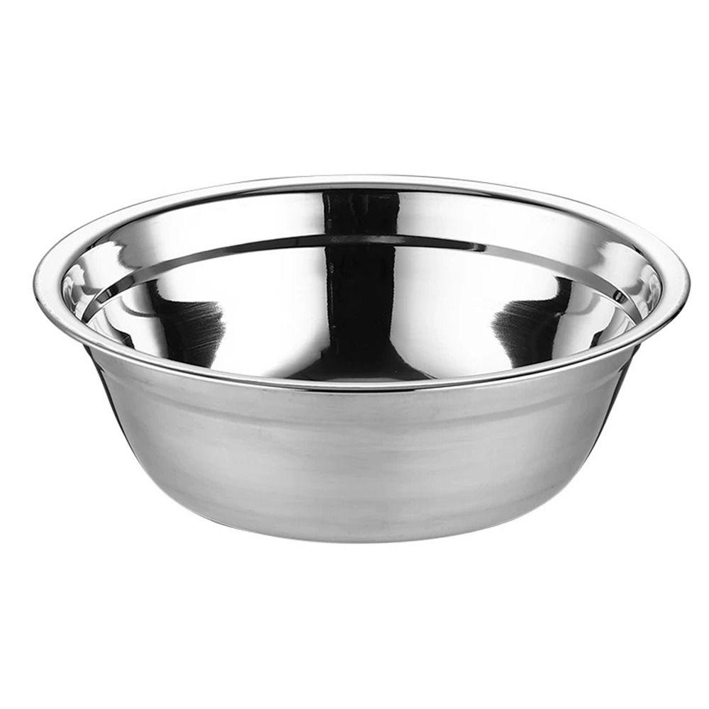 New Round 304 Stainless Steel Bowls Thicken Multiple Sizes Prep Bowls Serving Bowls