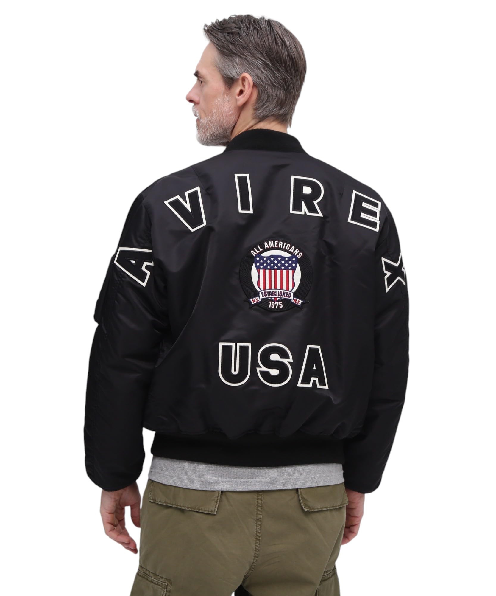 

50th Anniversary SIGNATURE BIG LOGO Signature Big Logo XL 010 Black [Avirex] MA-1 MA-1 Men s 783-5952019