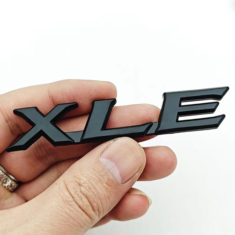 

3D Metal Badge Car Letters Rear Trunk Logo XLE Sticker Emblem for Toyota Highlander Corolla Sienna Camry RAV4 XLE Accessories
