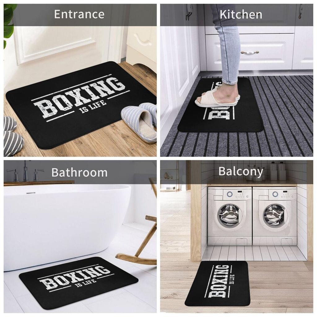 1PC LOVE Dog Pattern Door Mats Kitchen Rugs Non-Slip Pop Design Living Room Rugs Bath Mat Carpet for Home Sink Laundry Decor