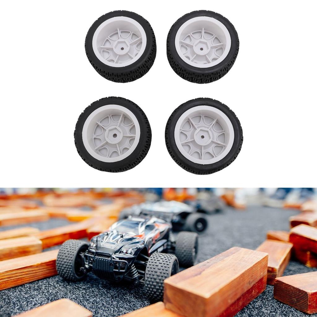 4PCS RC   Tires Fit for    01 XV02 70mm 1:10 Scale Plastic Nylon RC Car Wheel Hub Tire