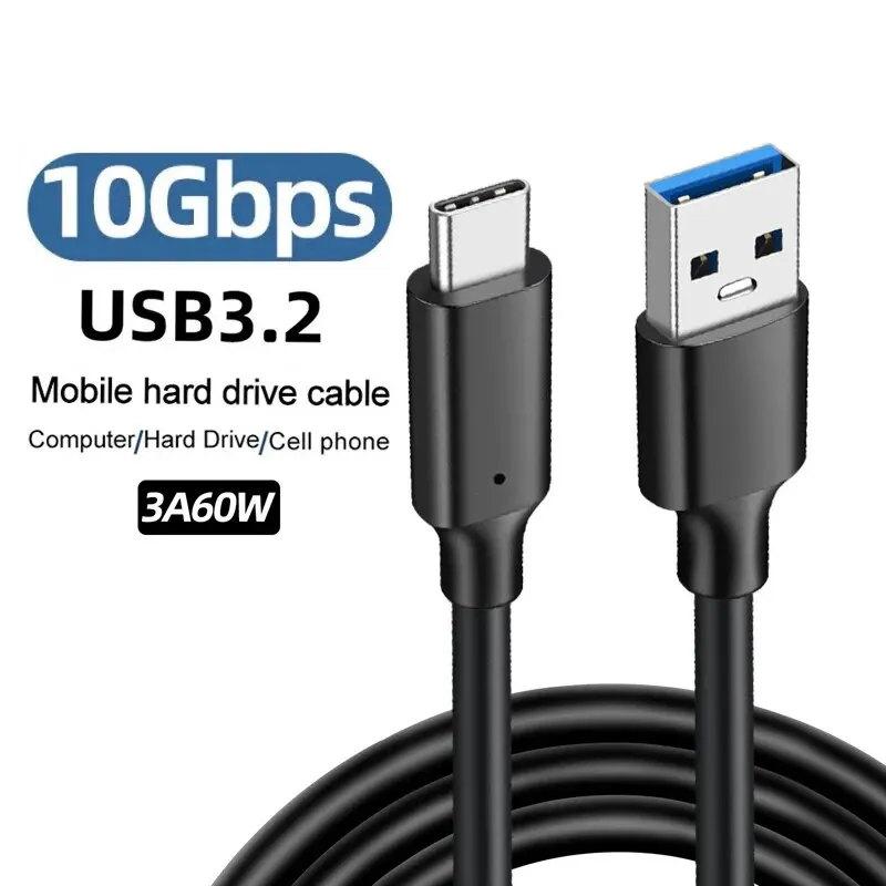 

Кабель USB3.2 10 Гбит/с Кабель USB типа A — USB C 3.1/3.2 Gen2 Передача данных USB C Кабель для жесткого диска SSD 3A 60 Вт QC 3.0 Быстрая зарядка
