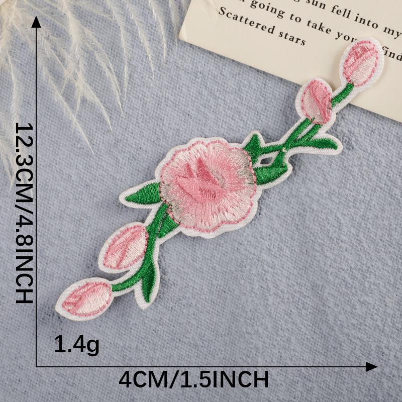 Self-Adhesive Embroidery Flower & Letter Patches for Clothing Accessories