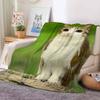 Funny Expressions Cat Blanket For Sofa Office Bed Plane Travel Sleep Read Relax Camping Soft And Warm