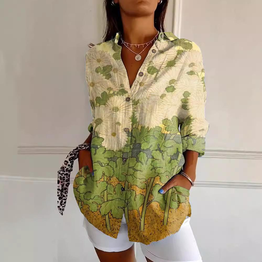 New Women's Long Shirt Women's Source Women's Casual Shirt, Long Shoulder Sleeves
