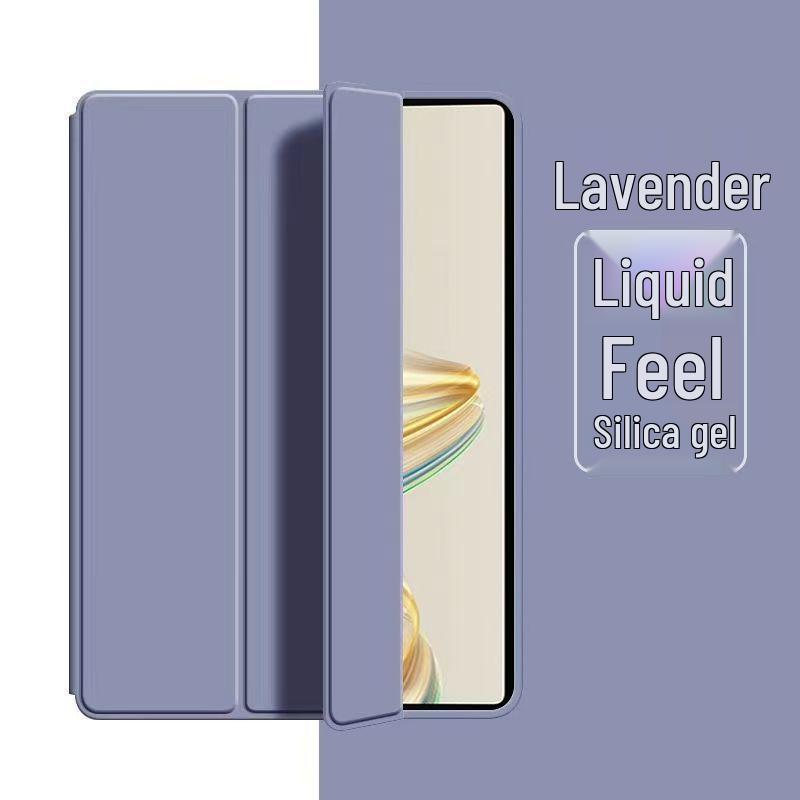 Samsung Galaxy Tab A11 Plus A9 Protective Case, 8.7" Tri-Fold Solid Color, Anti-Fall Soft Shell
