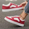 Fashion 2025 Plus Size Flat with Women's Vulcanize Shoes Outdoor Walking Lace Up Mixed Colors Sneakers Versatile Ladies Casual Shoes