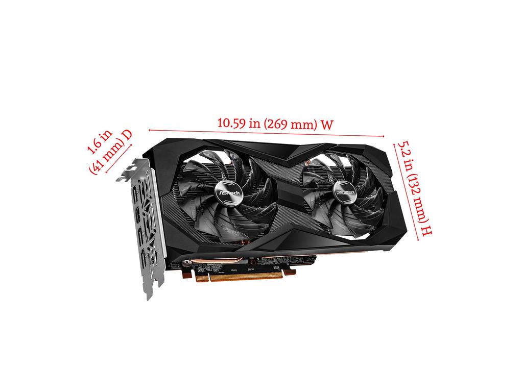 ASRock Graphics Card AMD Radeon RX6600 GDDR6 8GB Model [Domestic Authorized Distributor Product] RX6600 CLD 8G
