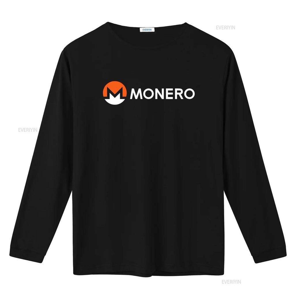 Monero Xmr Crewneck T Shirt Cryptocurrency Crypto Privacy Blockchain vintage Washed Casual Versatile designer clothes