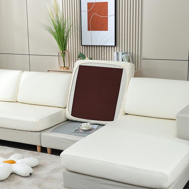 Pu Water Resist Sofa Cushion Covers Couch Cover High Stretch Couch Seat Slipcover Furniture Protector Cover For Living Room Cover