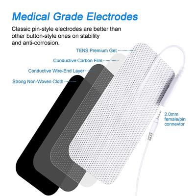 TENS Podložky EMS Elektrodová náplast Compex Svalový stimulátor Silikonový gel TENS Elektrody Digitální Akupunktura Fyzioterapie