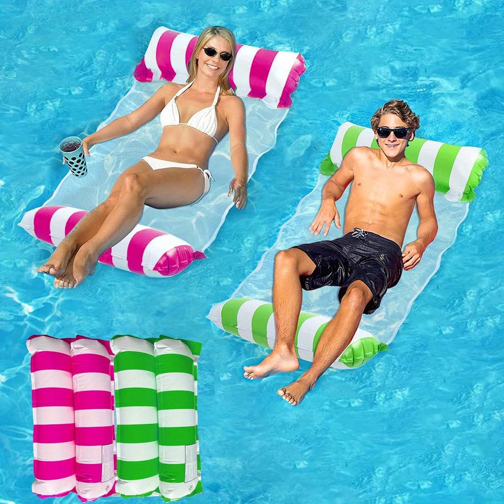 Hamac portabil 4 în 1 pentru piscină - Perfect pentru călătorii și petreceri la piscină - Scaun multifuncțional cu design plutitor