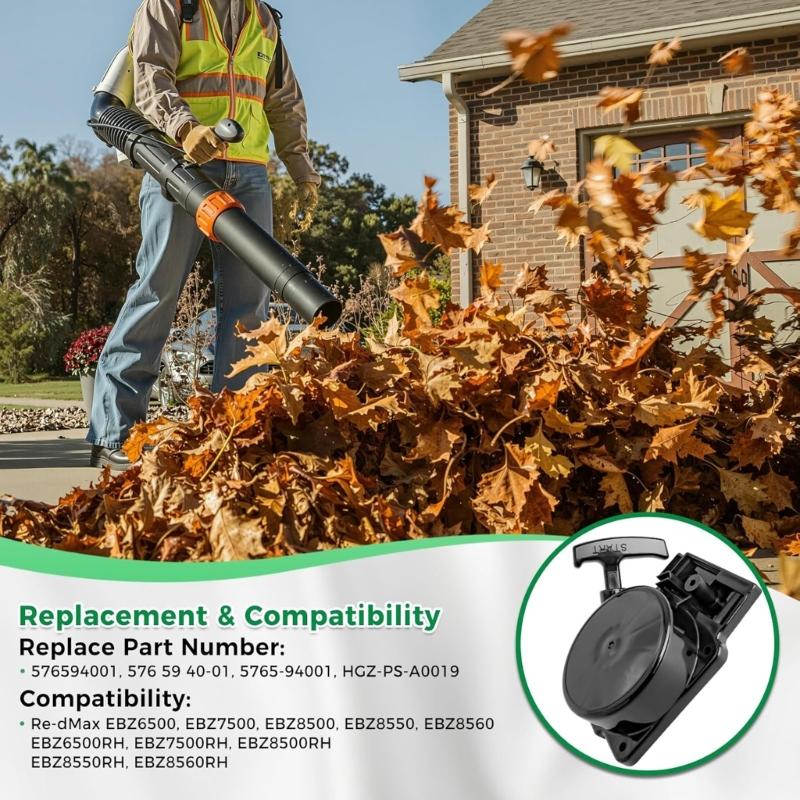 Ratchet Drive Recoils Starter Recoils Starter Assembly With Spring Loaded Reset Mechanism Part Number 576594001