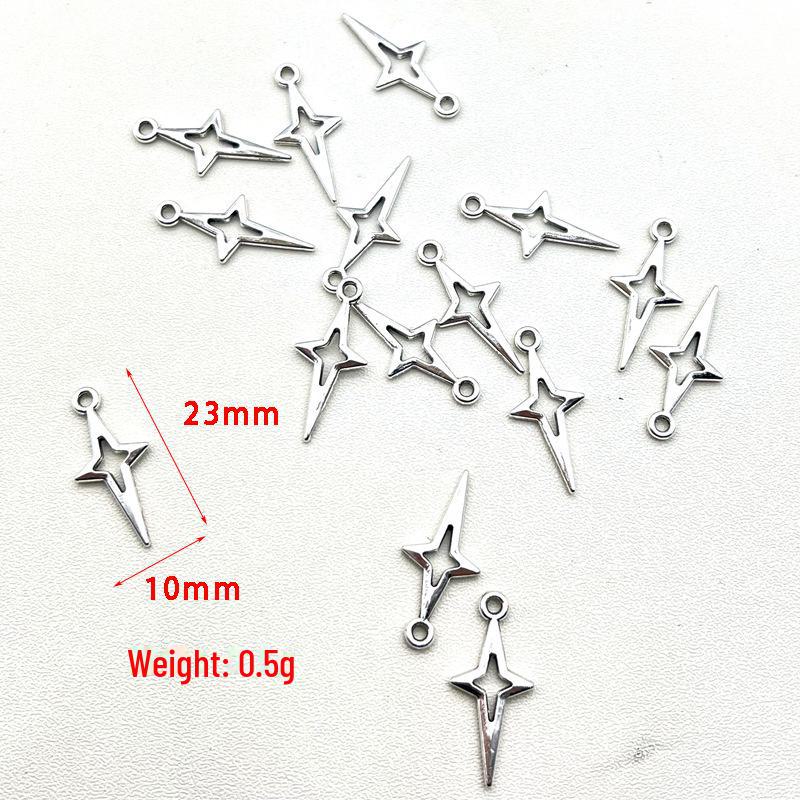 Retro Cross Star Alloy Jewelry: DIY Earrings, Necklace, and Pendant Accessories