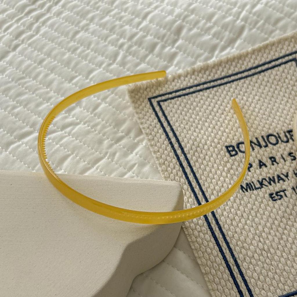 Translucent Head Hoop Band Plastic Head Bands Women Hairband For Girls Non-slip Toothed Hair Hoop Headwear Hair Accessories