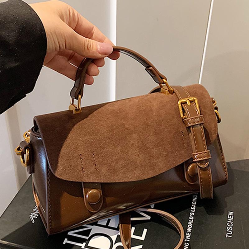 Winter Simple Bag Women's Niche Matte Small Square Bag High Value Fashionable Women's Bag Single Shoulder Hand Bag
