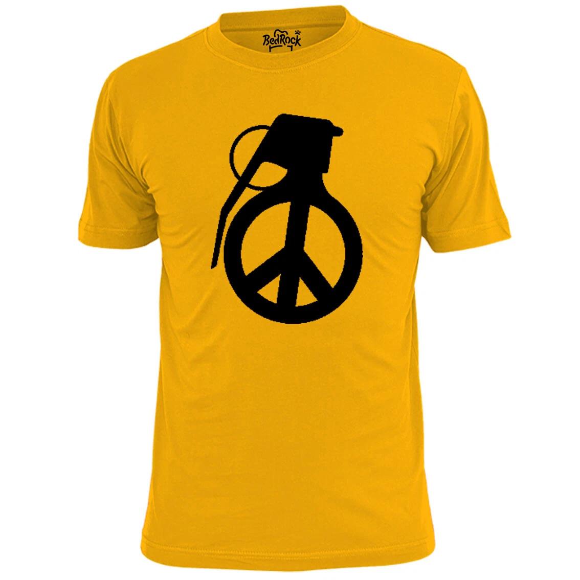 Mens CND Grenade T shirt Peace Love Anti War 3XL