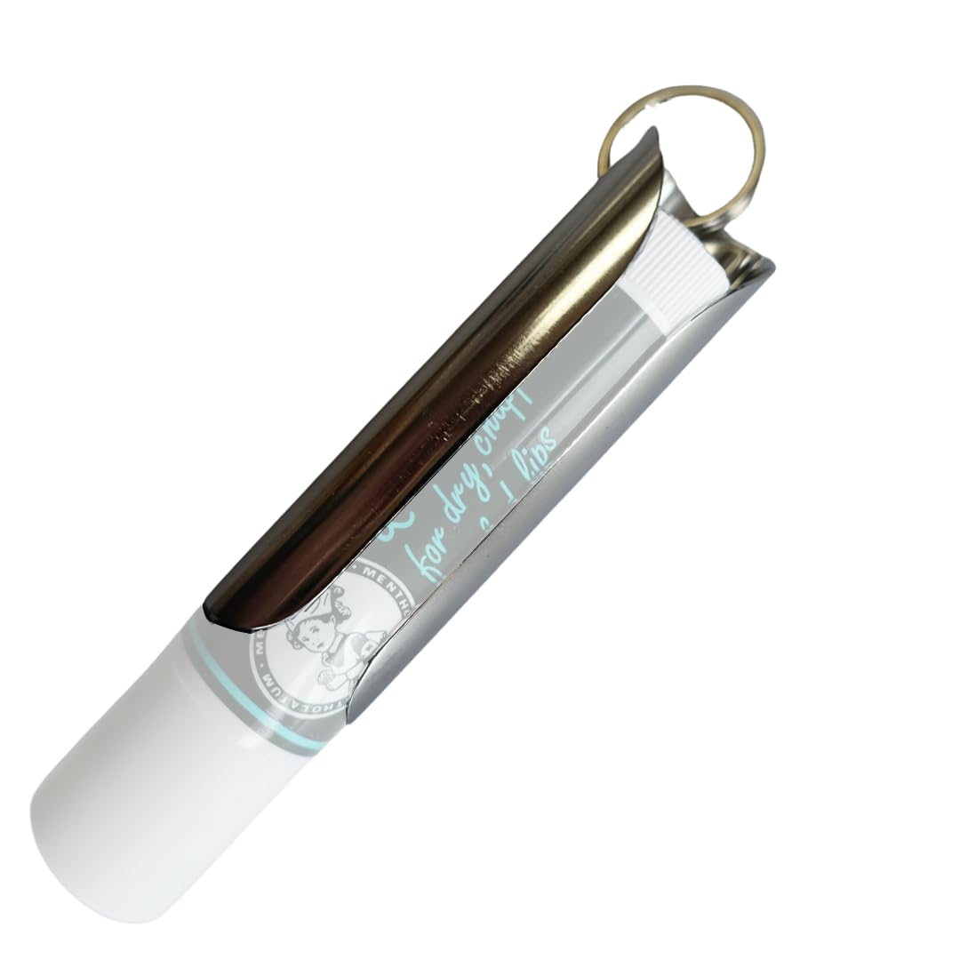 

[EIKETU] Lipstick Holder Stainless Steel Holder for Lip Balm (Sleeve For mentholatum only серебряный