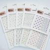1Sheet Eye Body Face Gems Jewels Pearl Rhinestone Stickers Self Adhesive Crystal Rainbow Makeup Diamonds Face Decoration Sticker