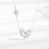 925 Sterling Silver Zircon Pendant Necklace Necklace Women Fashion Jewelry